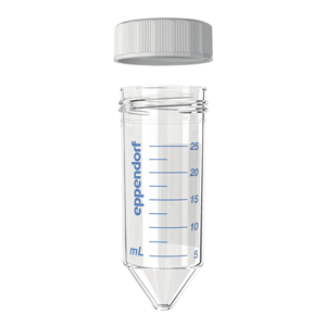 艾本德Eppendorf Conical Tubes 25 mL 帶螺旋蓋, 25 mL, 無菌、無熱原, 無RNase和DNase, 無DNA, 無色, 200 個 (8 包 × 25 個)